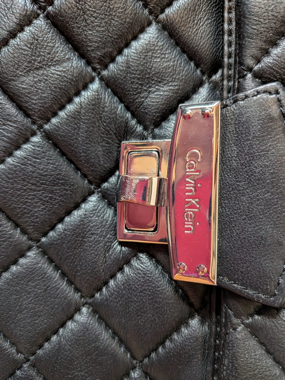 Calvin Klein Black Quilted Crossbody with Silver-Tone Hardware - Picture 4 of 13